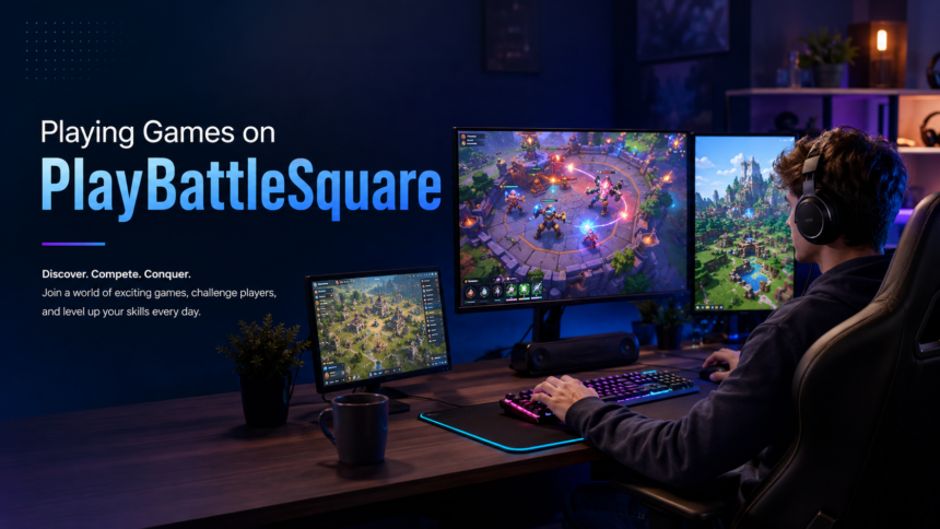 Playing Games on Site PlayBattleSquare